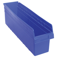 Bacs pour &eacute;tag&egrave;re Store-Max, 6-5/8" la x 8" H x 23-5/8" p, Bleu, Capacit&eacute; 68 lb NTL Industrial