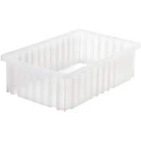 Divider Box<sup>®</sup> Container, Plastic, 16.5" W x 10.875" D x 5" H, Grey CF951 | NTL Industrial