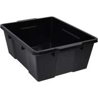 Plastic Latch Container, 15.875" W x 21" D x 7.75" H, Black CG053 | NTL Industrial