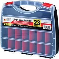 Plastic Compartment Box, 12-1/4" W x 15" D x 2-3/4" H, 23 Compartments CG059 | NTL Industrial