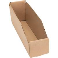 Deep Corrugated Parts Bins, 2-7/8" W x 11-1/4" D x 4-1/2" H, Beige NTL Industrial