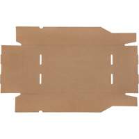 Boîtes profondes en carton ondul&eacute;, 11-3/4" la x 17-1/4" p x 4-1/2" h, Beige NTL Industrial