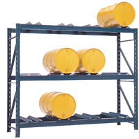 Drum Storage Racks, 12 Drums, 112" W x 36" D x 96" H DA541 | NTL Industrial