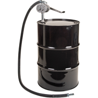 Rotary Lobe Type Drum Pump, Aluminum/Steel, Fits 55 Gal., 1 liter per revolution DC111 | NTL Industrial