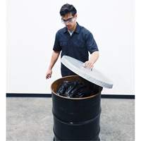 Couvercle pour baril ouvert en acier galvanis&eacute; NTL Industrial