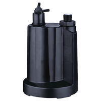 Submersible Utility Pump, 1/3 HP, 2160 GPH, 115 V, 4 A NTL Industrial