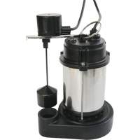 Stainless Steel Housing-Cast Iron Base Sump Pump, 1/3 HP, 3630 GPH Flow Rate NTL Industrial
