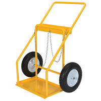 Chariot pour bouteille de gaz, Roues Caoutchouc, Base de 22" la x 14-1/8" lo, 250 lb NTL Industrial