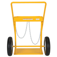 Chariot pour bouteille de gaz, Roues Caoutchouc, Base de 22" la x 14-1/8" lo, 250 lb NTL Industrial