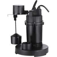 Thermoplastic Submersible Sump Pump, 2560 GPH, 115 V, 4.6 A, 1/3 HP DC842 | NTL Industrial