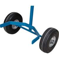 Cylinder Cart, Flat-Free Wheels, 15-1/2" W x 14-1/4" L Base, 600 lbs. NTL Industrial