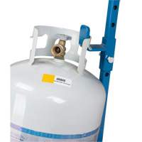 Cylinder Cart, Flat-Free Wheels, 15-1/2" W x 14-1/4" L Base, 600 lbs. NTL Industrial