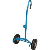 Cylinder Cart, Flat-Free Wheels, 15-1/2" W x 14-1/4" L Base, 600 lbs. NTL Industrial
