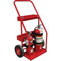 Hot Works Fire Prevention Cart, Semi-Pneumatic Wheels, 17.75" W x 8.9" L Base, 100 lbs. NTL Industrial