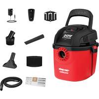 Cordless Wet/Dry Vacuum, 20 V, 1 gal. Capacity NTL Industrial