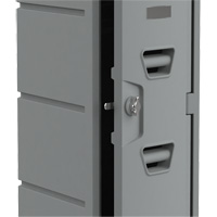 Locker, 12" x 15" x 36", Grey, Assembled NTL Industrial