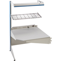 Arlink Preconfigured Workstation, 36" W x 28" D x 84" H, Single Sided Corner Add-On NTL Industrial