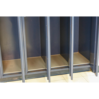 Locker Base Insert, Fits Locker Size 12" x 18", Dark Grey, Plastic FL591 | NTL Industrial