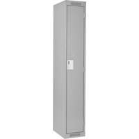 Clean Line Lockers, 15" x 15" x 72", Steel, Grey, Rivet (Assembled) NTL Industrial