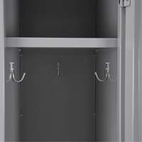 Clean Line Lockers, 15" x 15" x 72", Steel, Grey, Rivet (Assembled) NTL Industrial