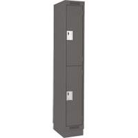Casiers Clean Line, 2 niveaux, 12" x 18" x 76", Acier, Charbon, Rivet (assembl&eacute;) NTL Industrial