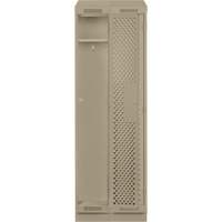 Casiers Clean Line, Bloc de 2, 24" x 18" x 82", Acier, Beige, Rivet (assembl&eacute;), Perfor&eacute; NTL Industrial