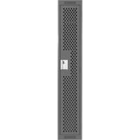 Clean Line Lockers, 12" x 12" x 72", Steel, Charcoal, Rivet (Assembled), Perforated NTL Industrial