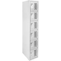 Petit casier perfor&eacute; Clean-Line, 6 niveaux, 12" x 72" x 12", Acier NTL Industrial