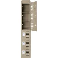 Assembled Lockerettes Clean Line™ Perforated Economy Lockers FJ580 | NTL Industrial