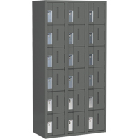 Casiers robustes Concorde, 6 niveaux, Bloc de 3, 36" x 18" x 72", Acier, Charbon, Soud&eacute; (assembl&eacute;) NTL Industrial