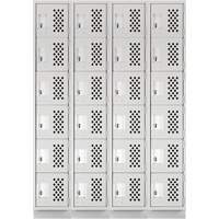 Assembled Clean Line™ Perforated Economy Lockers FL354 | NTL Industrial