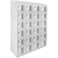 Assembled Clean Line™ Perforated Economy Lockers FL355 | NTL Industrial