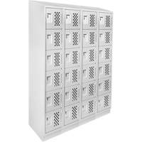 Assembled Clean Line™ Perforated Economy Lockers FL356 | NTL Industrial