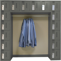 Arches de casiers robustes Concorde, 16 niveaux, Bloc de 3, 18" x 72" x 72", Acier NTL Industrial