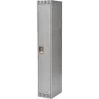 Lockers, 12" x 18" x 72", Steel, Grey, Knocked Down NTL Industrial