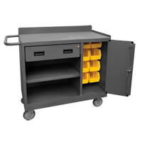 Armoire d'&eacute;tabli mobile, Acier Surface NTL Industrial