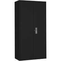 Armoire garde-robe, Acier, 36" la x 18" p x 72" h, Noir NTL Industrial