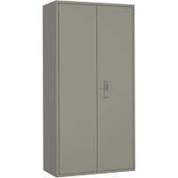 Armoire garde-robe, Acier, 36" la x 18" p x 72" h, Gris NTL Industrial