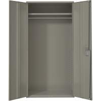 Armoire garde-robe, Acier, 36" la x 18" p x 72" h, Gris NTL Industrial