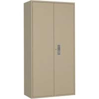 Armoire garde-robe, Acier, 36" la x 18" p x 72" h, Beige NTL Industrial