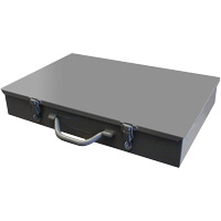 Compartment Steel Scoop Boxes, 17.875" W x 12" D x 3" H, 13 Compartments NTL Industrial