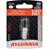 168 Mini-ampoule automobile Zevo, DEL, 0,7 W, Blanc NTL Industrial