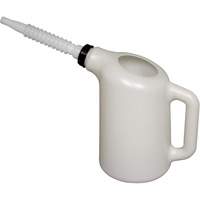 Oil Dispenser with White Spout, Plastic, 6 qt Capacity NTL Industrial