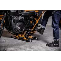 Cric pour VTT et motos, 0,75 tonnes Capacit&eacute;, 4-2/3" Abaiss&eacute;e, 14-1/2" &eacute;lev&eacute;e, Hydraulique &agrave; main NTL Industrial