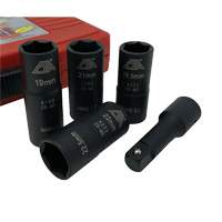 Flip Socket Kit, 5 Pieces, 1/2" Drive Size NTL Industrial