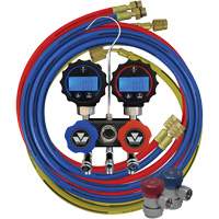 Jeu de manom&egrave;tres manifold compact Mini-Fold – S&eacute;rie noire NTL Industrial