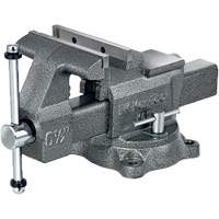 K65 Professional Workshop Vise, 6-1/2" Jaw Width, 3-7/8" Throat Depth, Swivel Base NTL Industrial