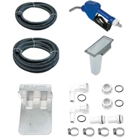 Pompe de transfert de fluide d'&eacute;chappement diesel (DEF) 115 V CA avec support pour cuve GRV et pistolet NTL Industrial