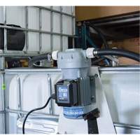 Pompe de transfert de fluide d'&eacute;chappement diesel (DEF) 115 V CA avec support pour cuve GRV et pistolet NTL Industrial