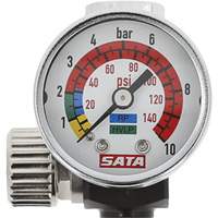 Air Micrometer with Gauge, 1/4" Male Thread & G 1/4" Female Thread NTL Industrial